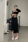 Un Morceau velvet lace split sleeve jacket (two pieces) UM231SZ33